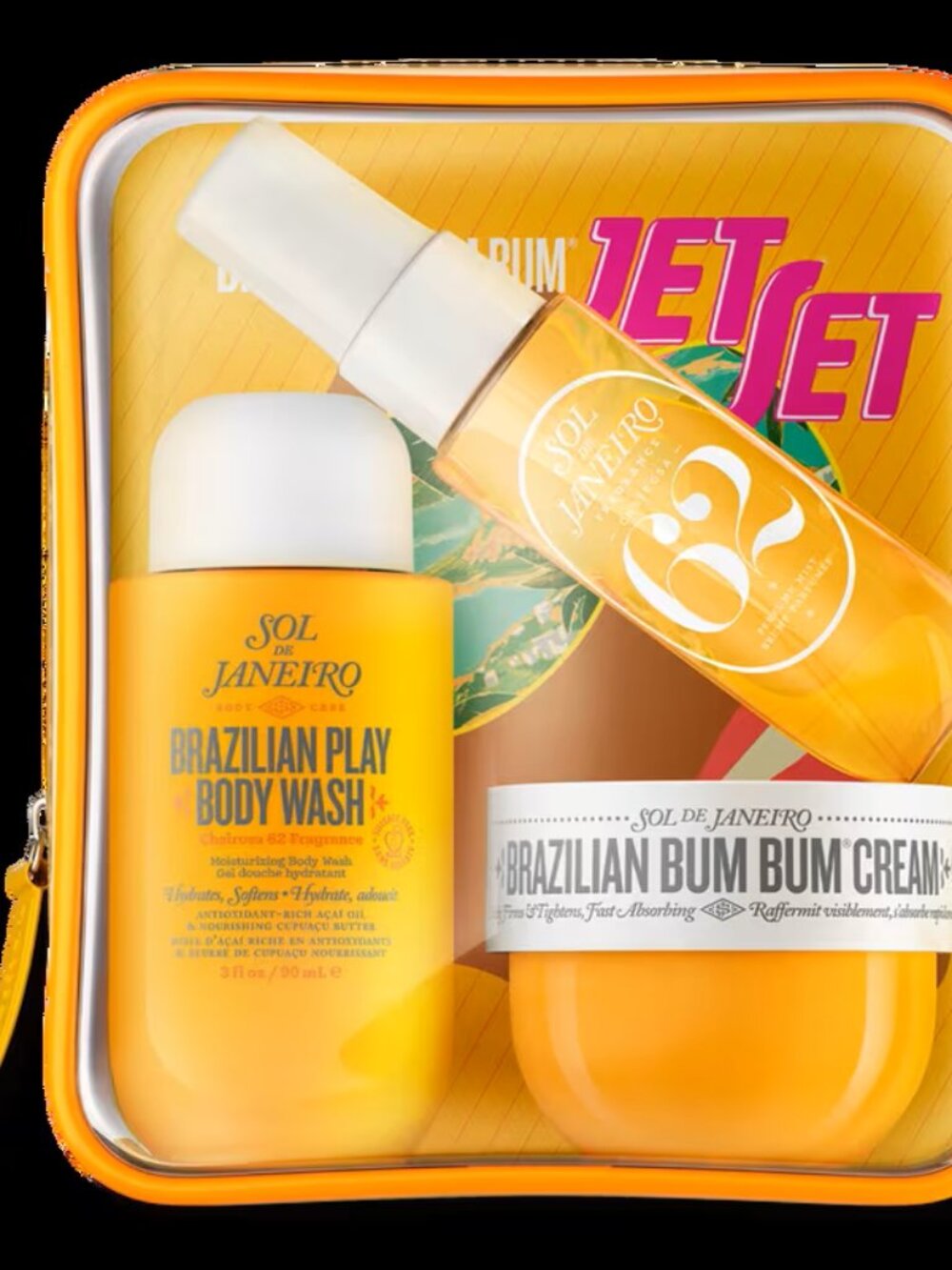 Sol de Janeiro Bum Bum Jet Set Body Care Kit Cheirosa 62 Perfume Mist Brand New